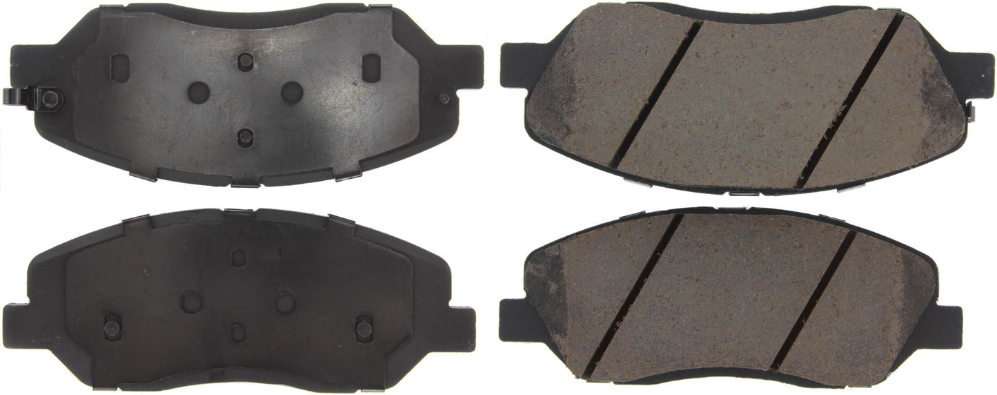Posi-Quiet Ceramic Brake Pads with Shims and Har  Centric Brake Parts  CBP105.12020