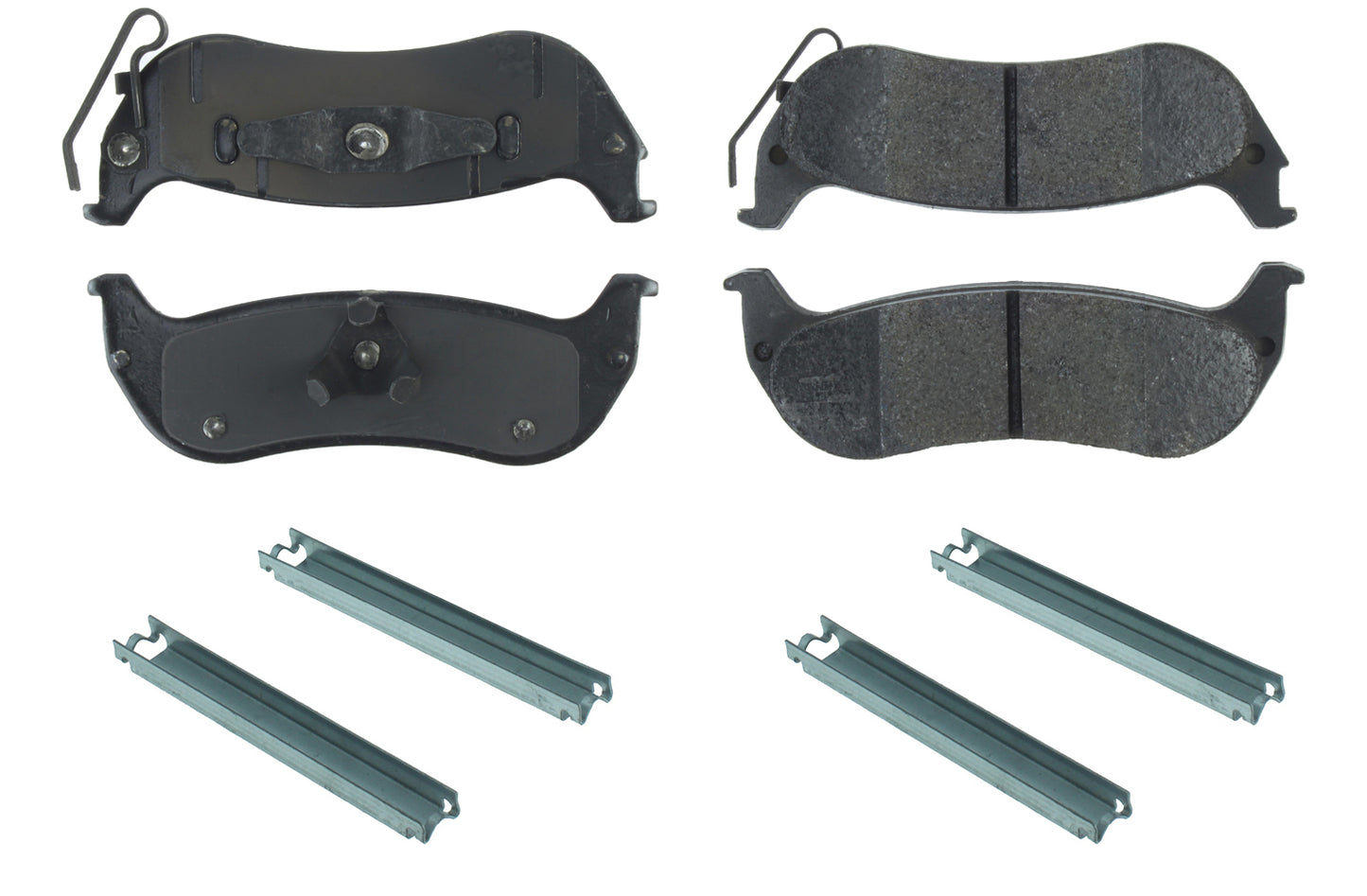 Posi-Quiet Extended Wear Brake Pads with Shims a  Centric Brake Parts  CBP106.09980
