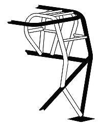 Chassis Engineering Funny Car Cage Addition 1-5/8in x .083in C/Moly MPN CCE4023 For Universal use