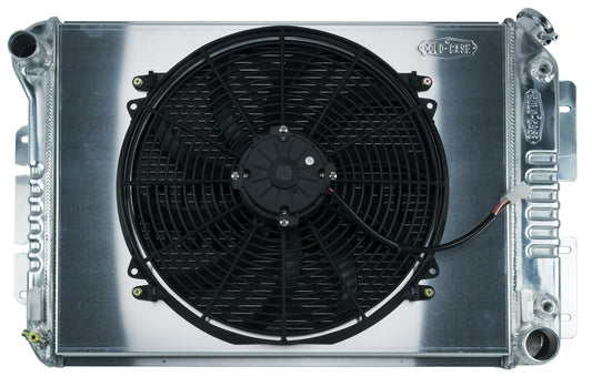 Cold Case Radiators 67-69 Camaro BB / Firebi rd AT Radiator &16in Fan MPN CCRCHC11AK For Chevy, GM F-Body 1967-68