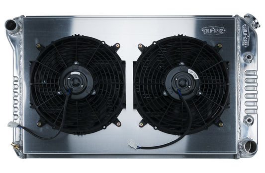 Cold Case Radiators 70-81 Camaro Radiator & 12in Fan Kit AT MPN CCRCHC545AK For GM F-Body 1970-81