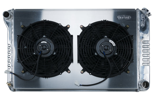 Cold Case Radiators 70-81 Camaro Radiator & 12in Fan Kit MT MPN CCRCHC545K For GM F-Body 1970-81