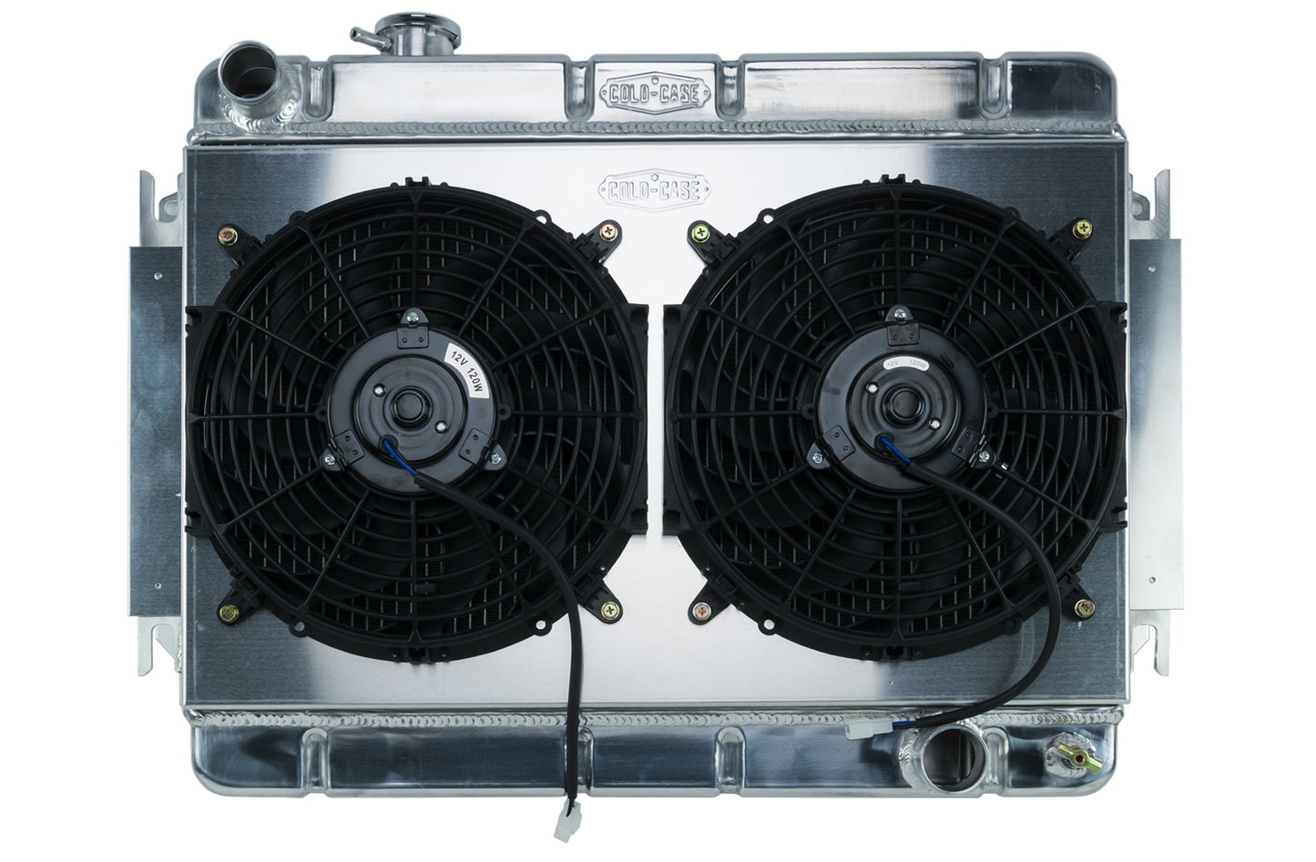 Cold Case Radiators 66-67 Chevelle Radiator & Dual 12in Fan Kit MT MPN CCRCHE542K For GM A-Body 1966-67