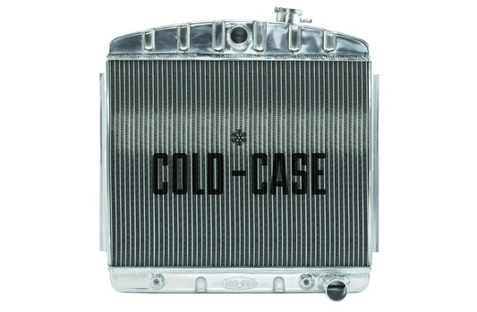 Cold Case Radiators 55-56 Tri-5 Chevy Radiat or 6 Cyl (Front Mount) MPN CCRCHT563A For Chevy Fullsize, V6 1955-57