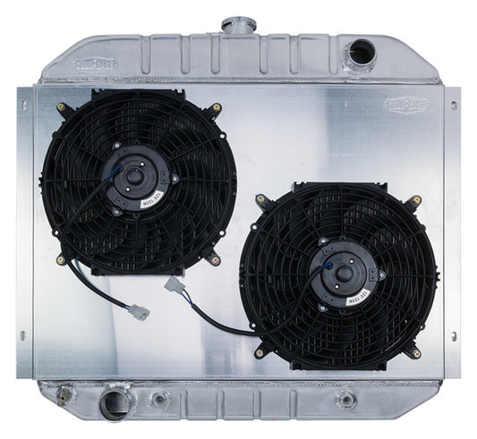 Cold Case Radiators 66-79 Ford Truck Bronco Radiator and Fan MPN CCRFOT575AK For Ford Truck 1966-1979