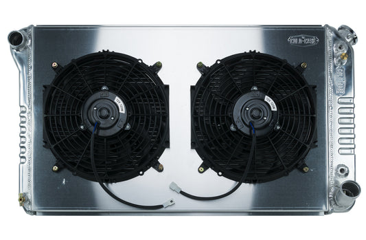 Cold Case Radiators 67-76 Chevy GMC Pickup Radiator & 12in Fan MPN CCRGMT558AK For GM Fullsize Truck 1967-76