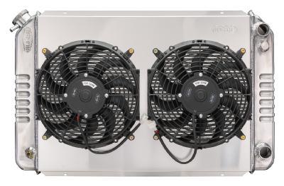 Cold Case Radiators 79-93 Mustang LS Swap Swap Radiator w/Fan MPN CCRLMM576K For Ford, GM Mustang, LS-Series 1979-93