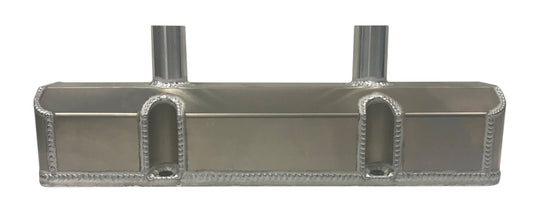 Champ Pans SBC LH Fab Alm Valve Cover w/2- Tubes MPN CHACP1147-6 For Chevy