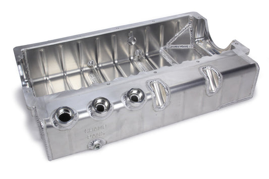 Champ Pans SBC Dry Sump Oil Pan w/ Dart Block #12AN ORB MPN CHAPRO182R3A For Chevy