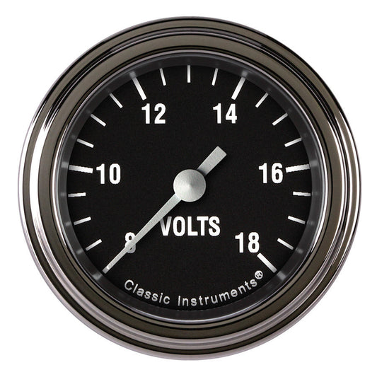 Classic Instruments Hot Rod Volt Gauge 2-1/8 Full Sweep MPN CLAHR130SLF