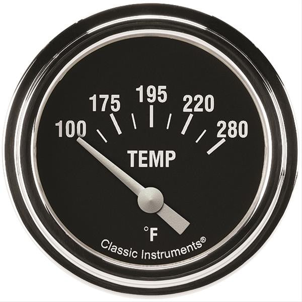 Classic Instruments   Hot Rod Temperature Gaug e 2-5/8 Short Sweep  CLAHR226SLF-12