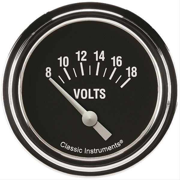 Classic Instruments Hot Rod Volt Gauge 2-5/8 Short Sweep MPN CLAHR230SLF