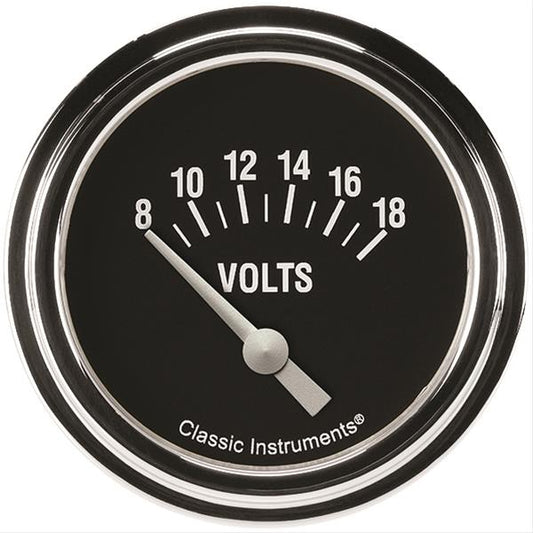 Classic Instruments Hot Rod Volt Gauge 2-5/8 Short Sweep MPN CLAHR230SLF
