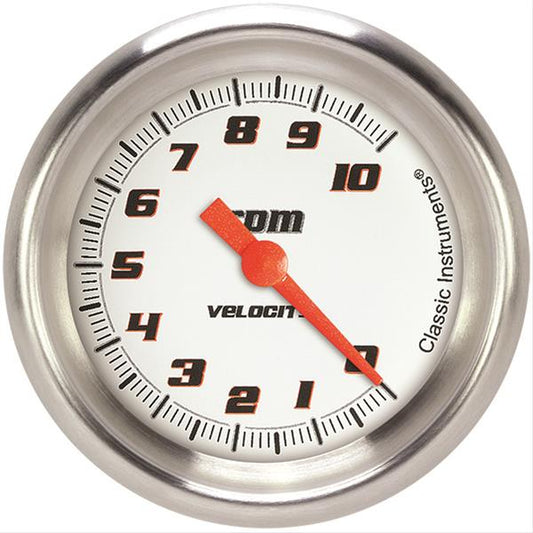Classic Instruments Velocity White Tachomete r 2-5/8 Full Sweep MPN CLAVS383WAPF