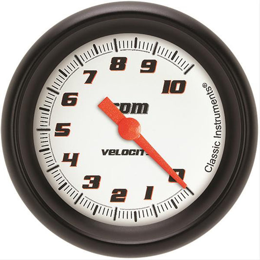 Classic Instruments Velocity White Tachomete r 2-5/8 Full Sweep MPN CLAVS383WBPF