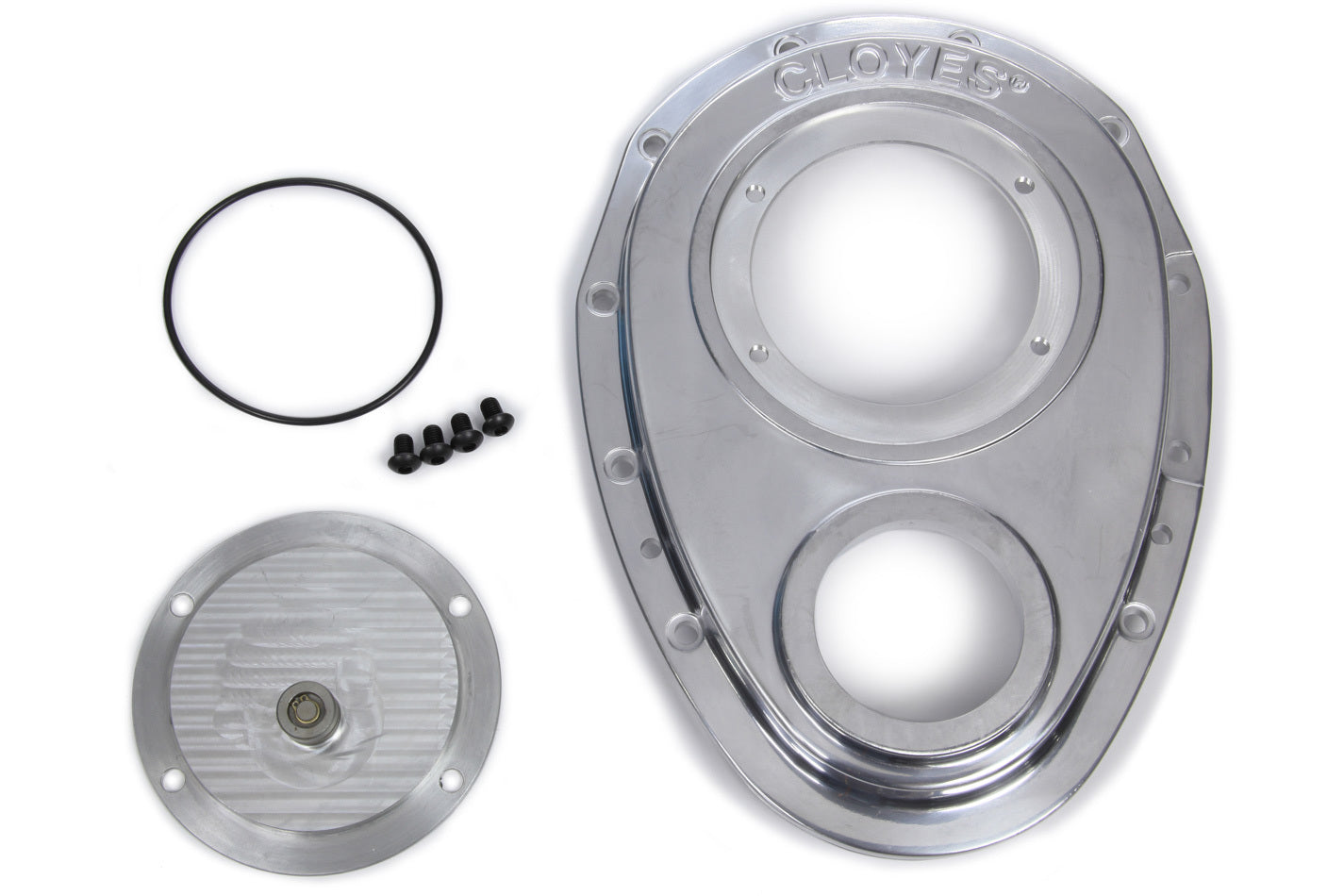 Cloyes Aluminum Timing Cover - SBC w/BBC Snout 2pc. MPN CLO9-229 For Chevy