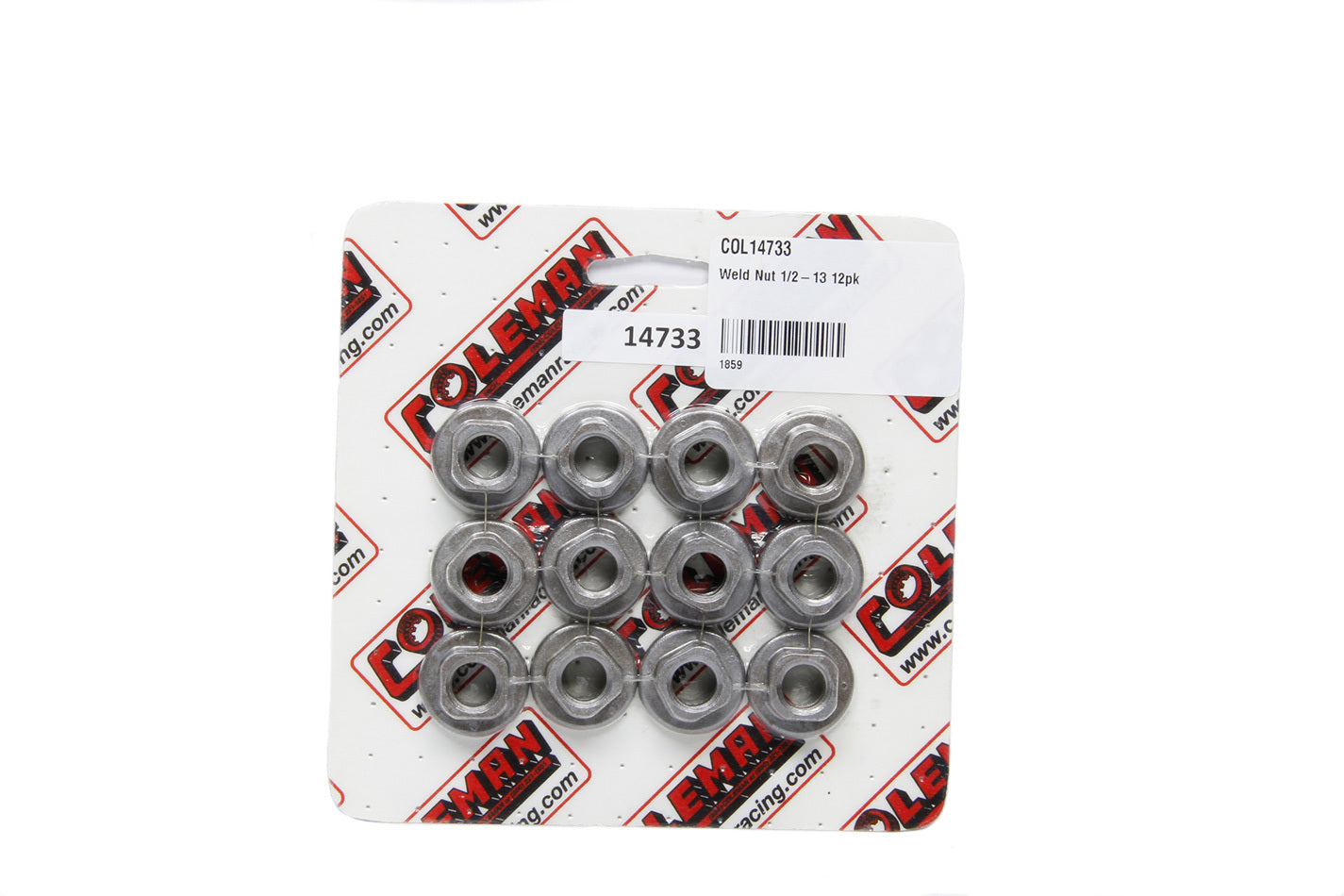 Coleman Racing Products Weld Nut 1/2-13 12pk MPN COL14733