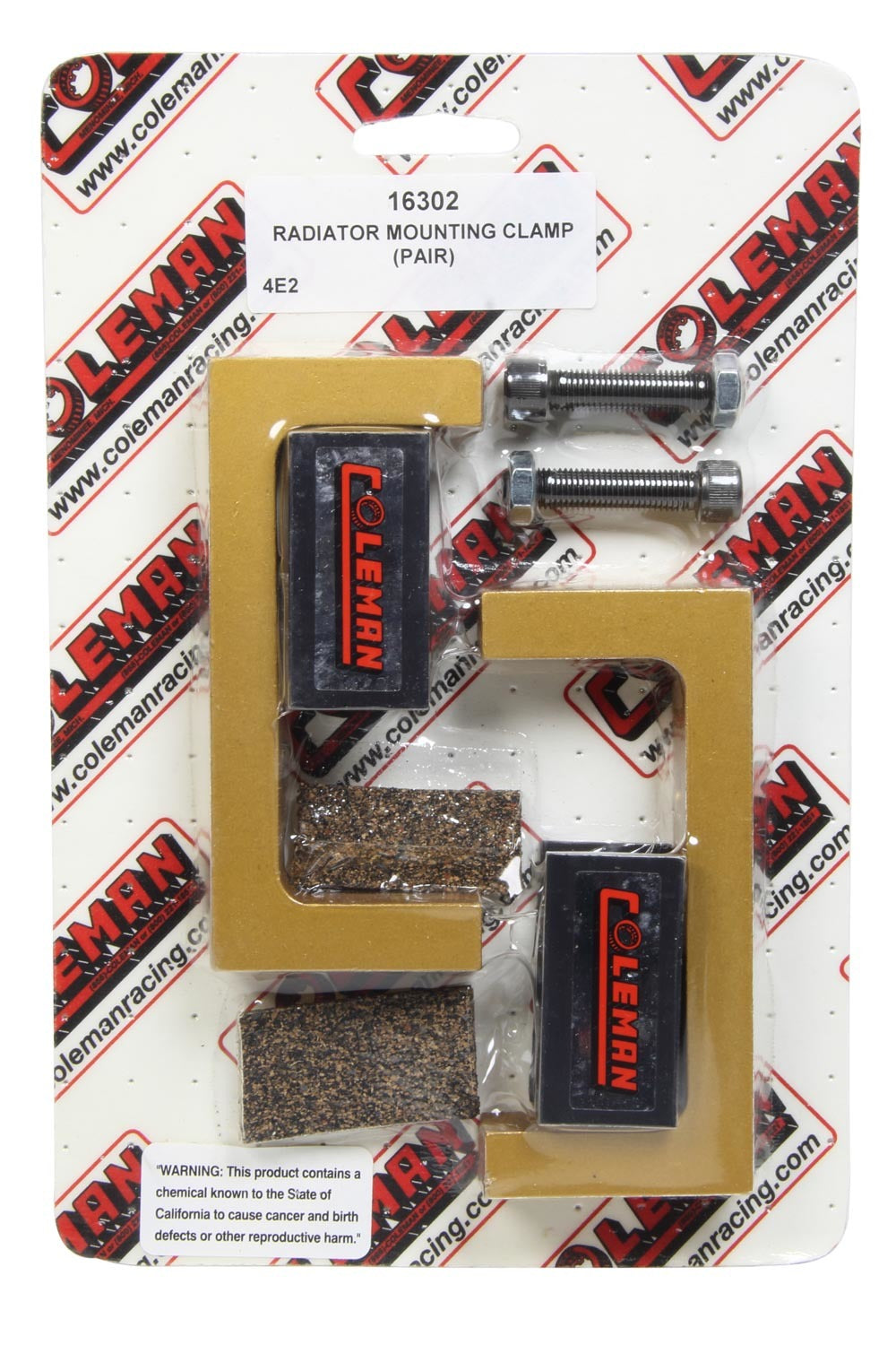 Coleman Racing Products Radiator Mounting Clamp (Pair) MPN COL16302