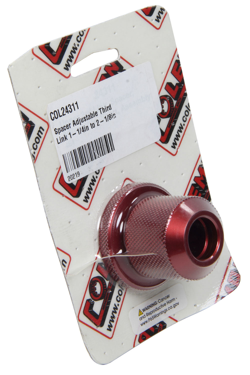Coleman Racing Products Spacer Adjustable Third Link 1-1/4in to 2-1/8in MPN COL24311