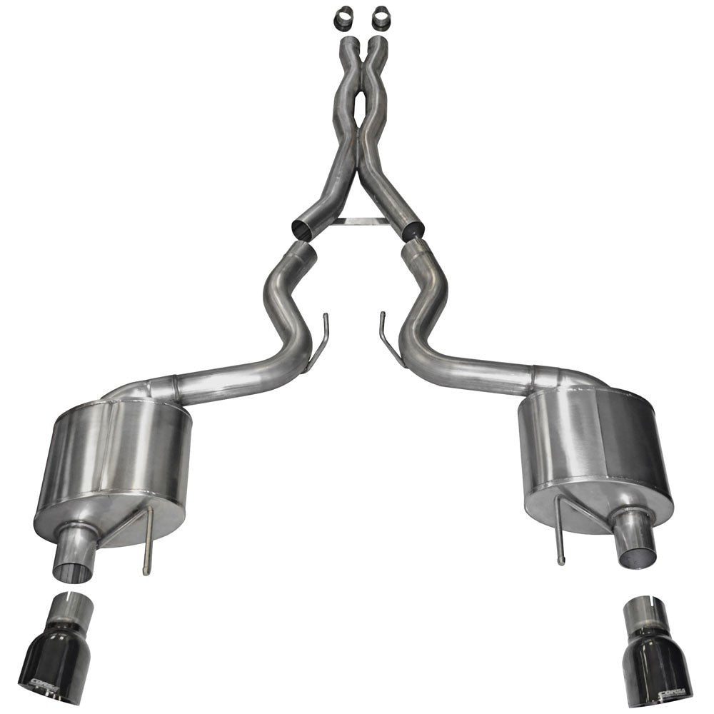Corsa Performance   Exhaust Cat-Back - 3.0in Dual Rear Exit  COR14328BLK
