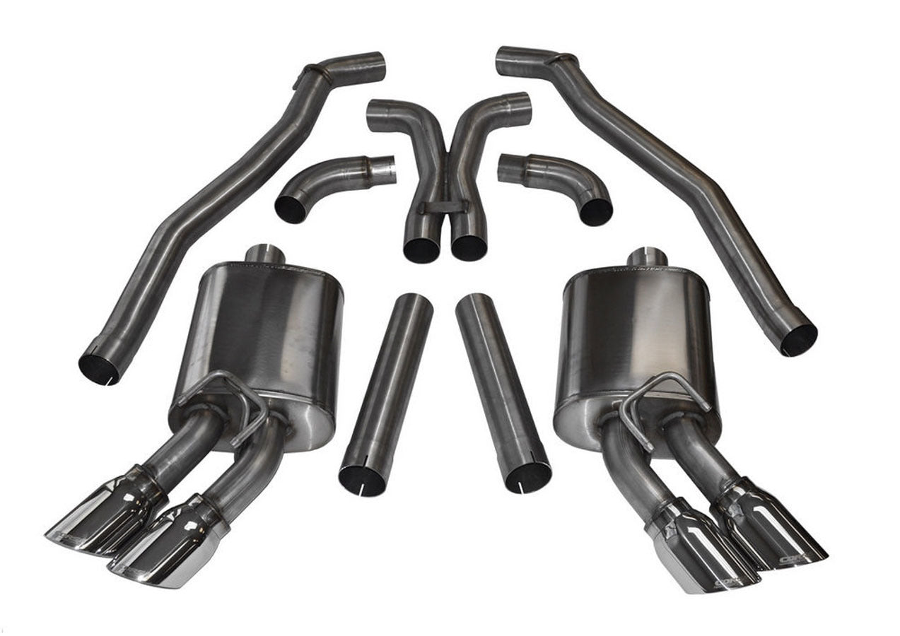 Corsa Performance Exhaust Cat-Back e - 3.0in Cat-Back + X-P MPN COR14971 For Chevy Camaro 2012-15