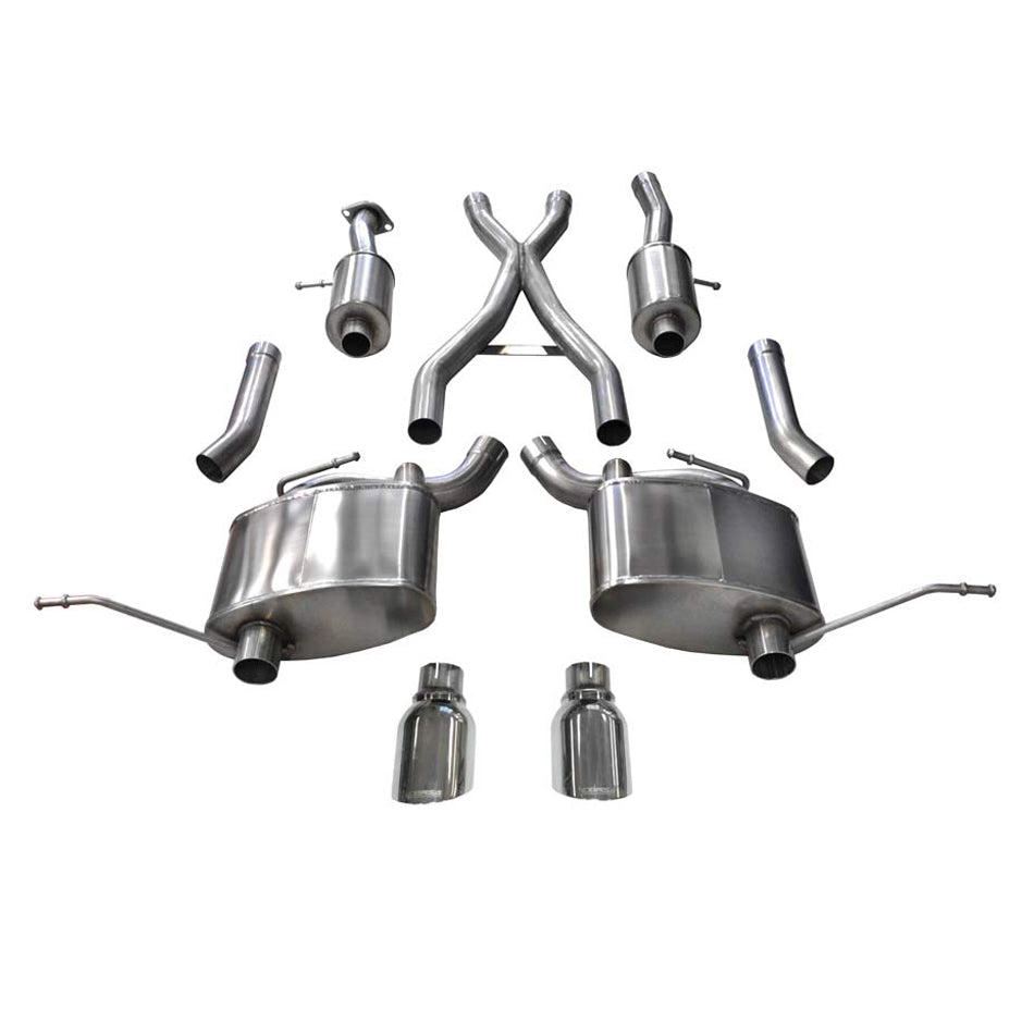 Corsa Performance Exhaust Cat-Back - 2.5in Cat-Back Dual Rear MPN COR14991 For Jeep Cherokee, Grand Cherokee 2011-21