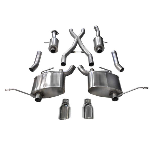 Corsa Performance Exhaust Cat-Back - 2.5in Cat-Back Dual Rear MPN COR14991 For Jeep Cherokee, Grand Cherokee 2011-21