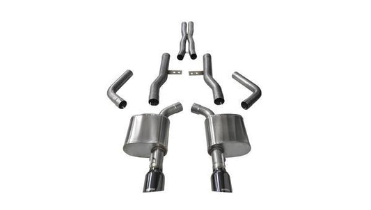 Corsa Performance   Exhaust Cat-Back - 2.76 in Dual Rear Exit  COR14996BLK