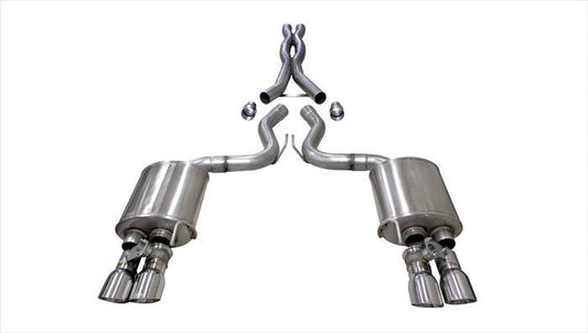 Corsa Performance   18-   Mustang 5.0L Cat Back Exhaust  COR21001