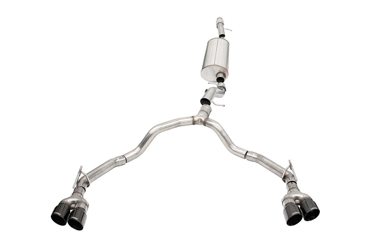 Corsa Performance 21- Chevy Tahoe 6.2L Cat Back Exhaust MPN COR21129BLK For GM Fullsize, Fullsize SUV, LS-Series 2021-22