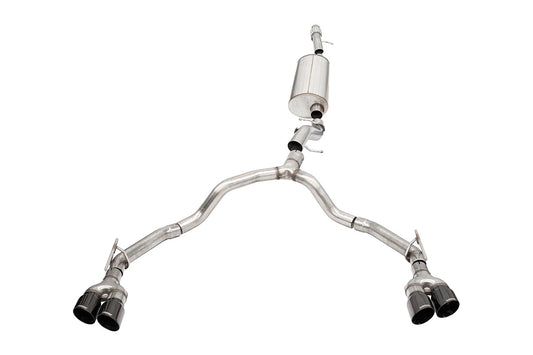 Corsa Performance 21- Chevy Tahoe 6.2L Cat Back Exhaust MPN COR21129BLK For GM Fullsize, Fullsize SUV, LS-Series 2021-22