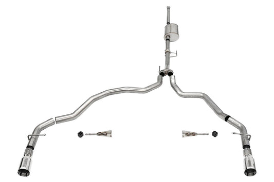 Corsa Performance 21- Ford F150 3.5L Cat Back Exhaust System MPN COR21170 For Ford Fullsize Truck V6 2021-22
