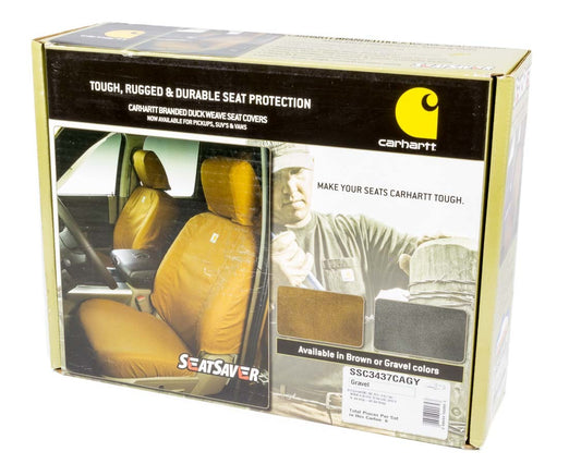 Covercraft Carhartt Seat Saver Gray Front 14-16 GM Truck MPN COVSSC3437CAGY For GM Fullsize Truck 2014-16