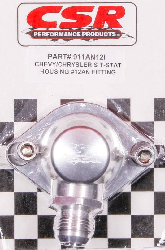 Csr Performance   Chevy Swivel Thermostat Housing - Clear  CSI911AN12C