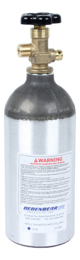 Dedenbear 2.5lb. CO2 Bottle w/Valve MPN DEDAB25V