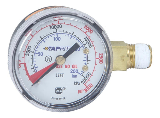 Dedenbear High Pressure Gauge for CO2 Regulator MPN DEDGHP