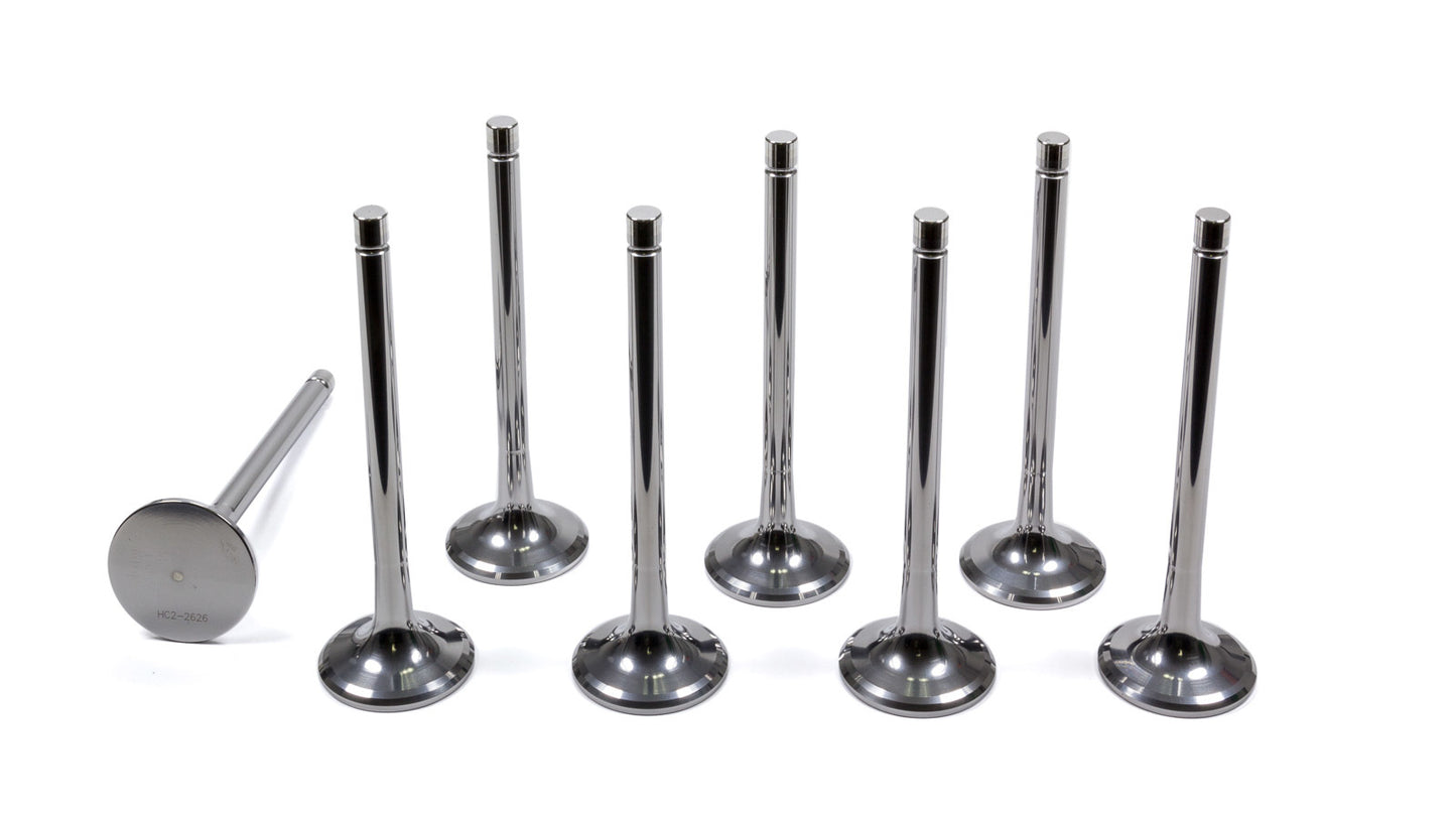 Del West 11/32 Exhaust Valves - 1.600 MPN DELEV1600-2T-CRST-8 For Ford, Chevy