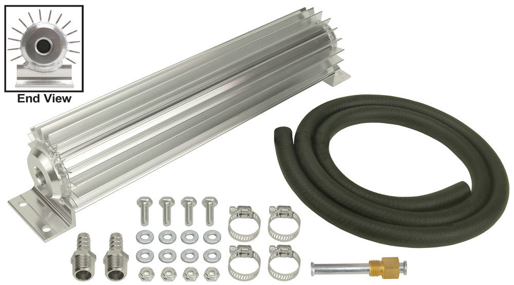 Derale Heat Sink Trans Cooler 12in Long 3/8in NPT Inle MPN DER13253