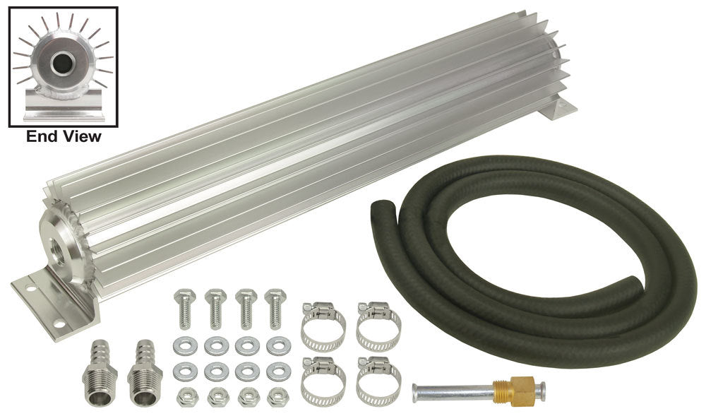 Derale Heat Sink Trans Cooler 15in Long 3/8in NPT Inle MPN DER13254