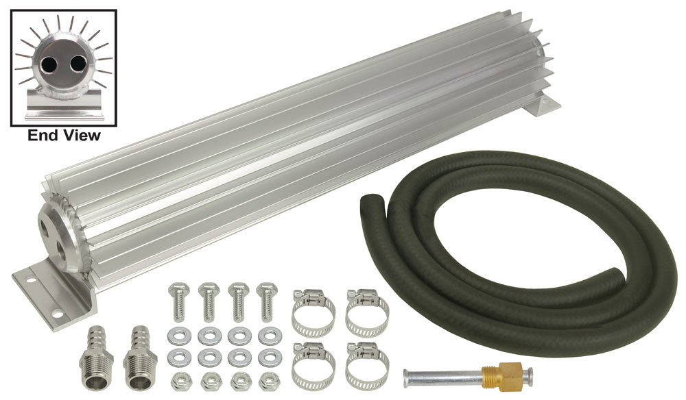 Derale   2 Pass Heat Sink Trans Cooler 15in Lg 1/4in NPT  DER13264