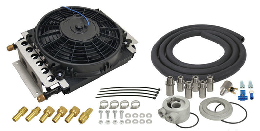Derale Electra-Cool Engine Oil Cooler Kit -8AN MPN DER15500