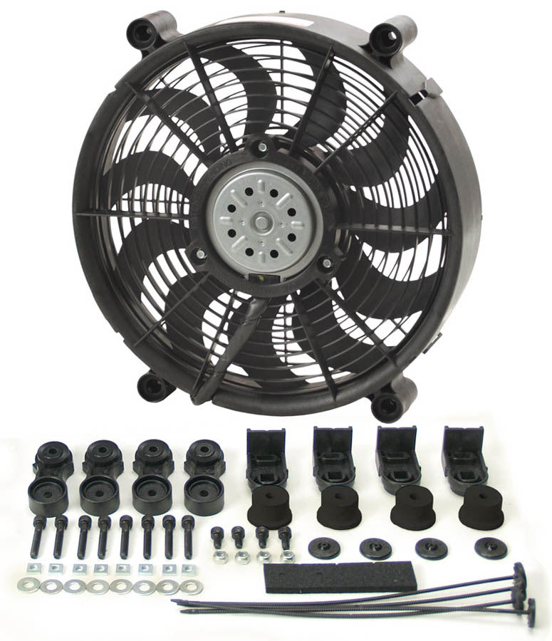 Derale   12in High Output RAD Fan Single  DER16212