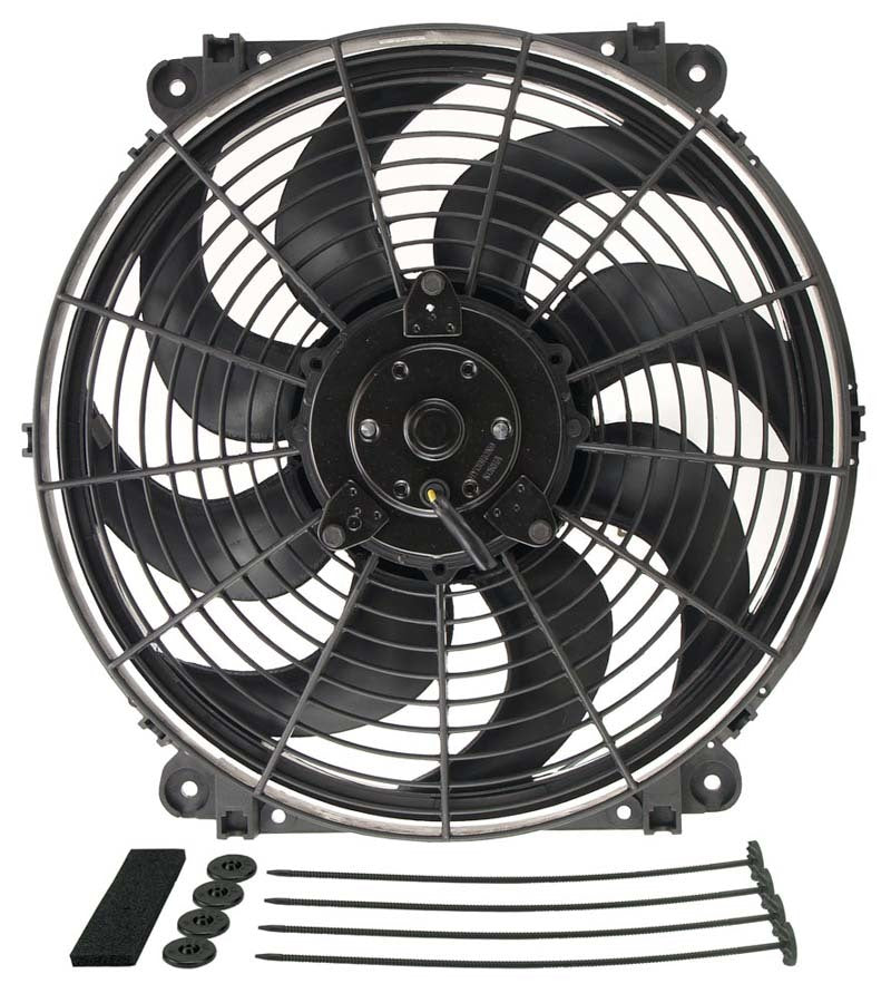 Derale 14in Tornado Electric Fan w/Standard Mount Kit MPN DER16624