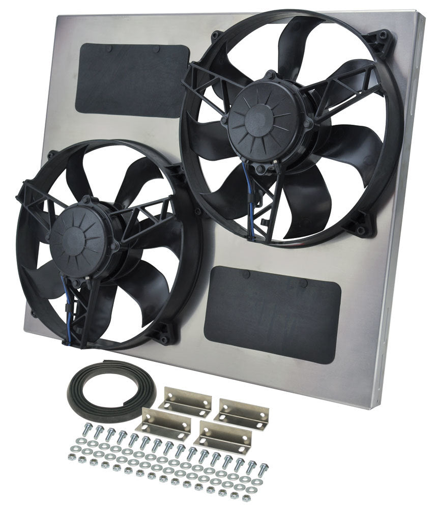 Derale Dual RAD Fan w/Alum Shroud Assembly MPN DER16830