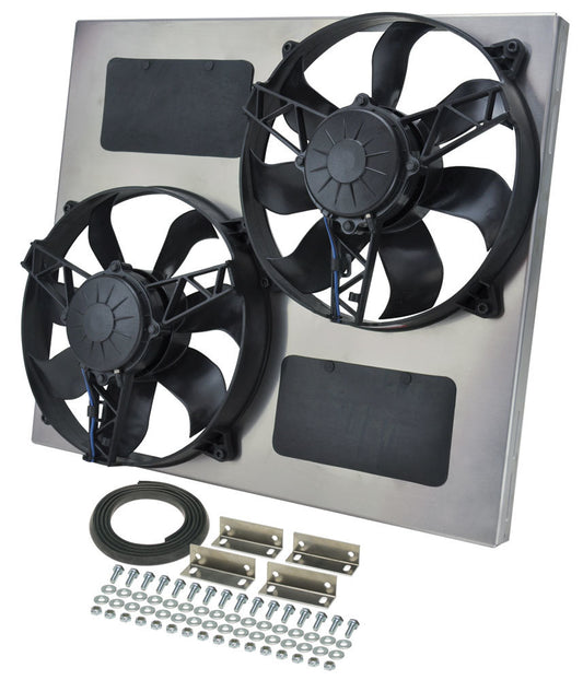 Derale Dual RAD Fan w/Alum Shroud Assembly MPN DER16830
