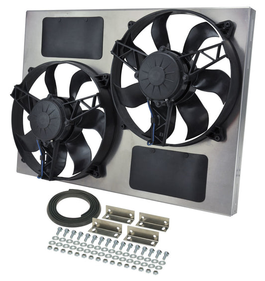Derale Dual RAD Fan w/Alum Shroud Assembly MPN DER16833