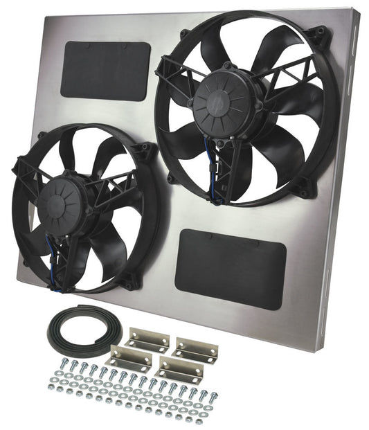 Derale Dual RAD Fan w/Alum Shroud Assembly MPN DER16835