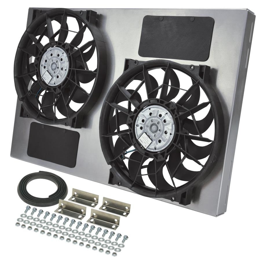 Derale Dual RAD Fan w/Alum Shroud Assembly MPN DER16842
