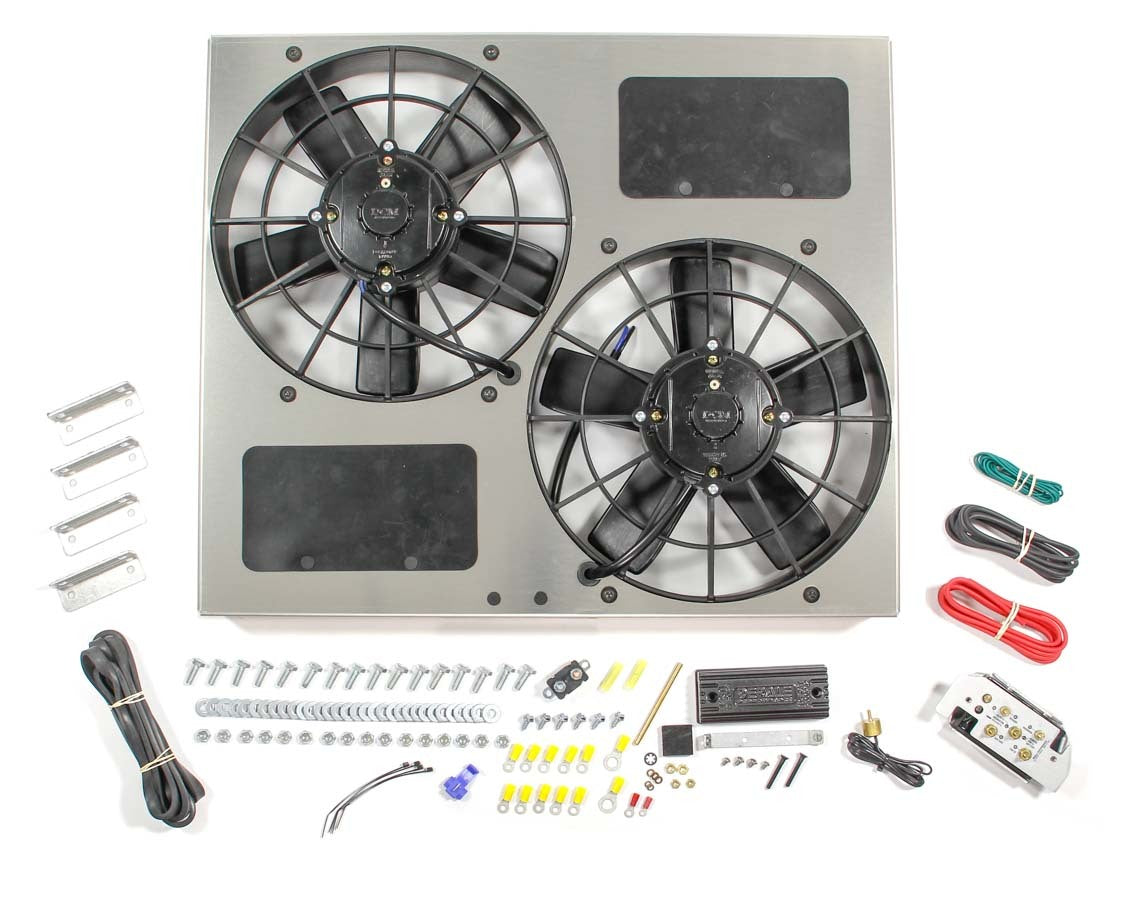 Derale   PWM Dual RAD Fan/ Aluminum Shroud Assembly  DER66830