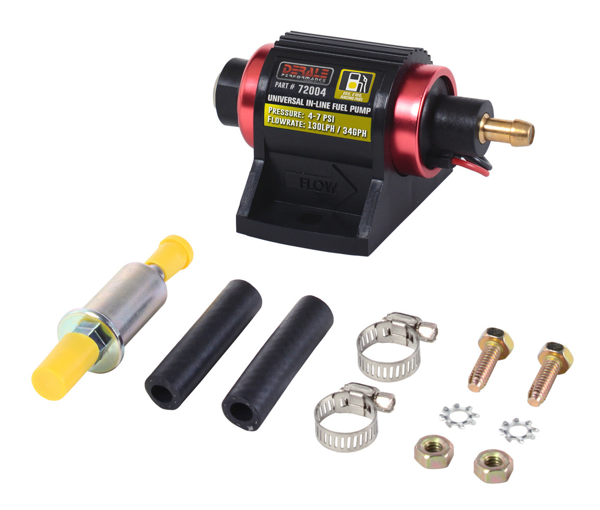 Derale In-Line Fuel Pump 130LPH E85 / Racing Fuel MPN DER72004